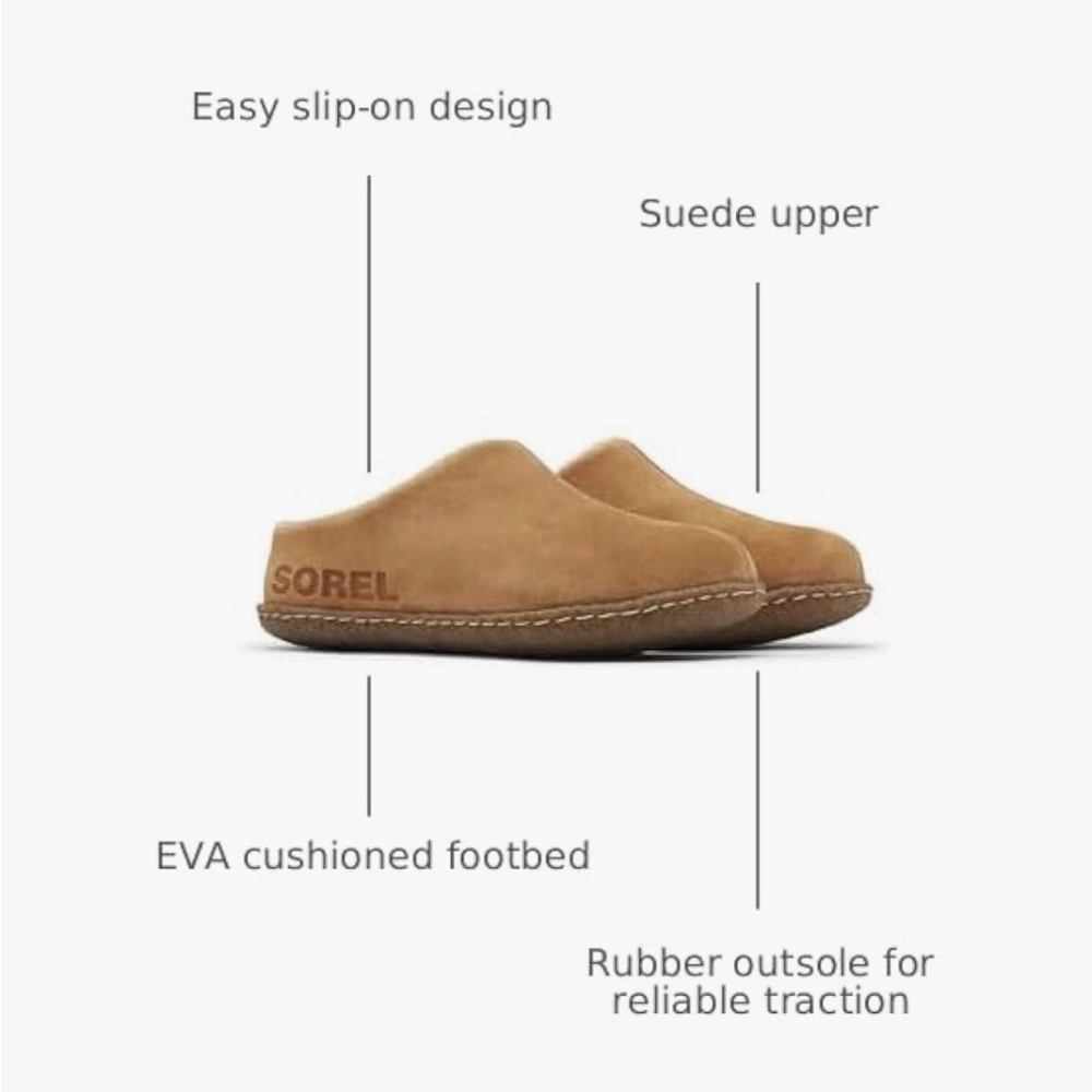 Sorel Brown Suede Slip-Ons NWT - Picture 4 of 8